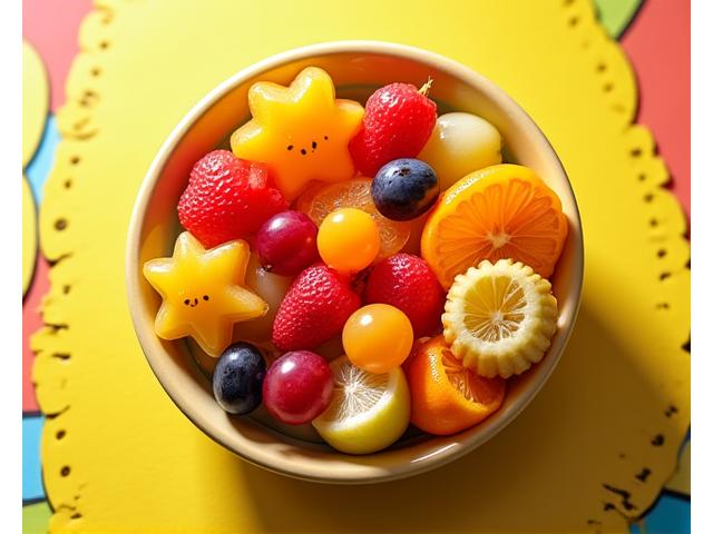 Bowl Kids Delight dengan warna-warni buah-buahan tempatan.