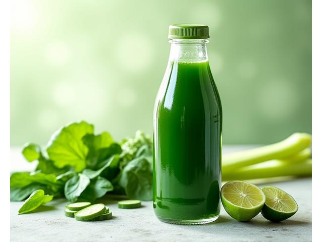 Botol jus detox hijau segar Tropika Nectar