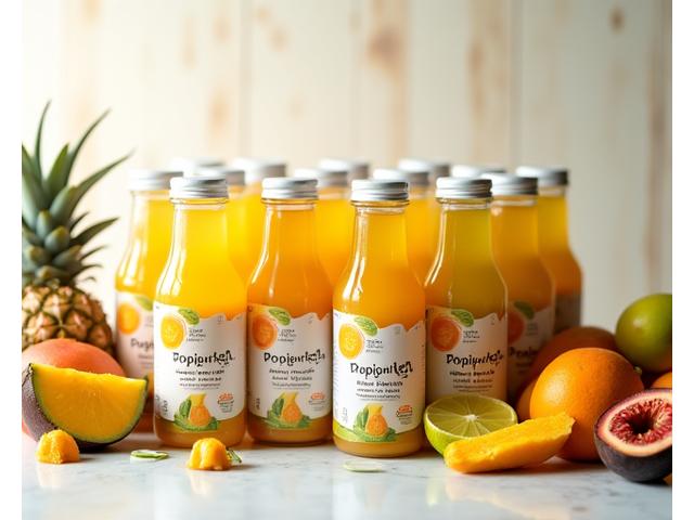 Pack langganan 14 botol jus fungsional Tropika Nectar dengan buah-buahan